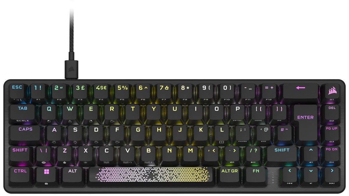 Фото - Клавіатура Corsair K65 Pro Mini OPX Silver KL-G-COR-133 