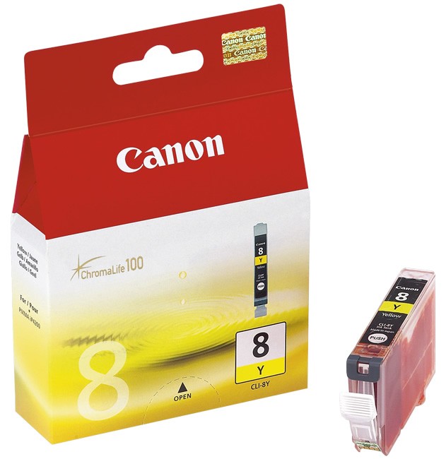 Promocja Oryginał Canon CLI 8 żółty wyprzedaż przecena