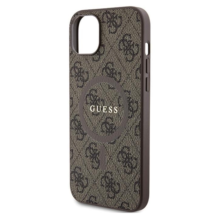 Фото - Чохол GUESS 4G Collection Leather Metal Logo MagSafe - Etui iPhone 15 / 14 / 13 