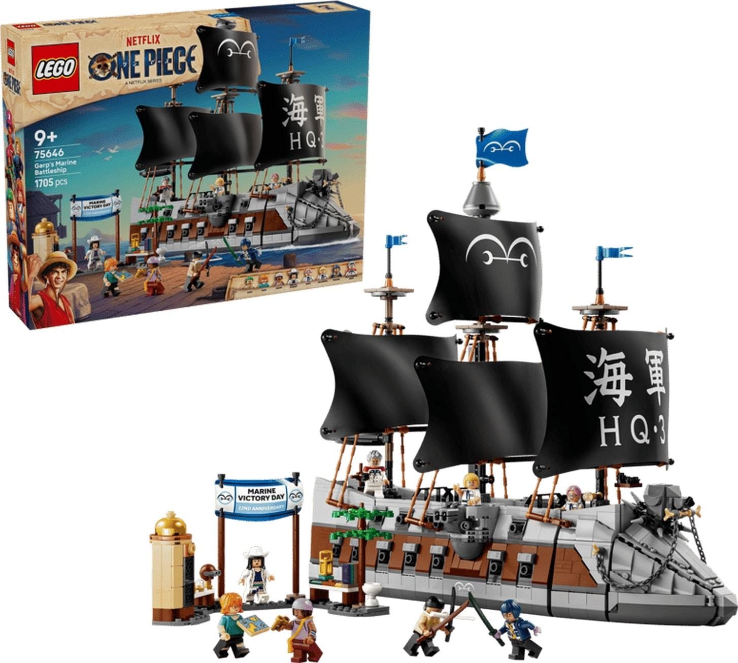 Klocki konstrukcyjne LEGO One Piece 75646 Statek Monkey D. Garpa