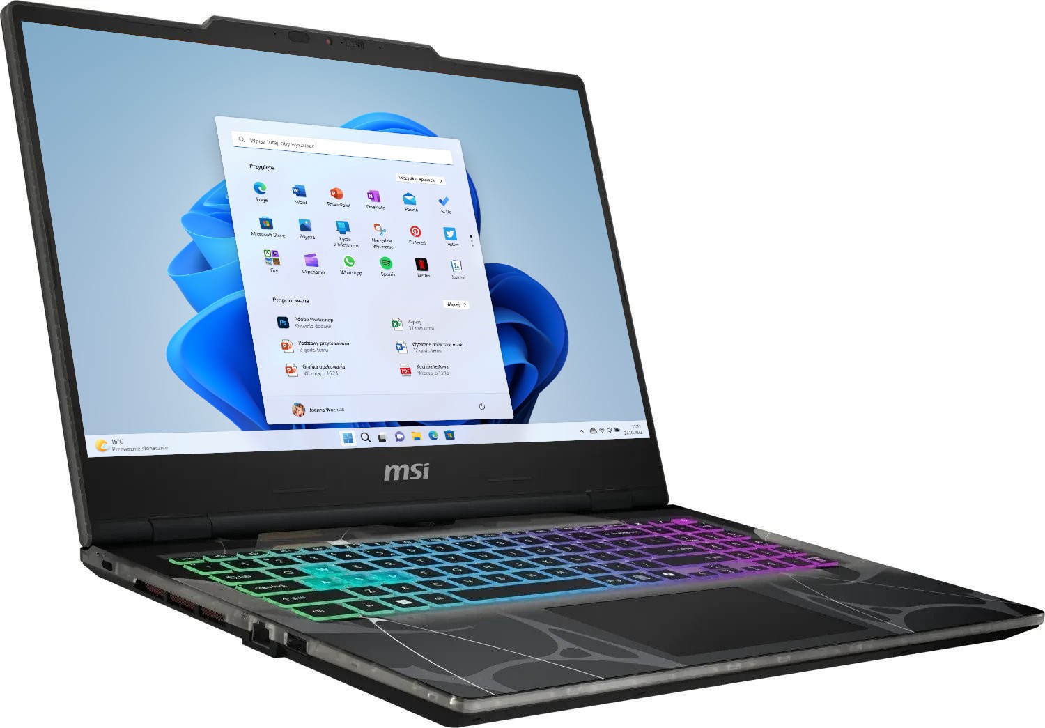 MSI Cyborg 15 B2RWFKG-038XPL - Core 7 240H | 15,6'' | 32GB | 1TB | W11H | RTX 5060