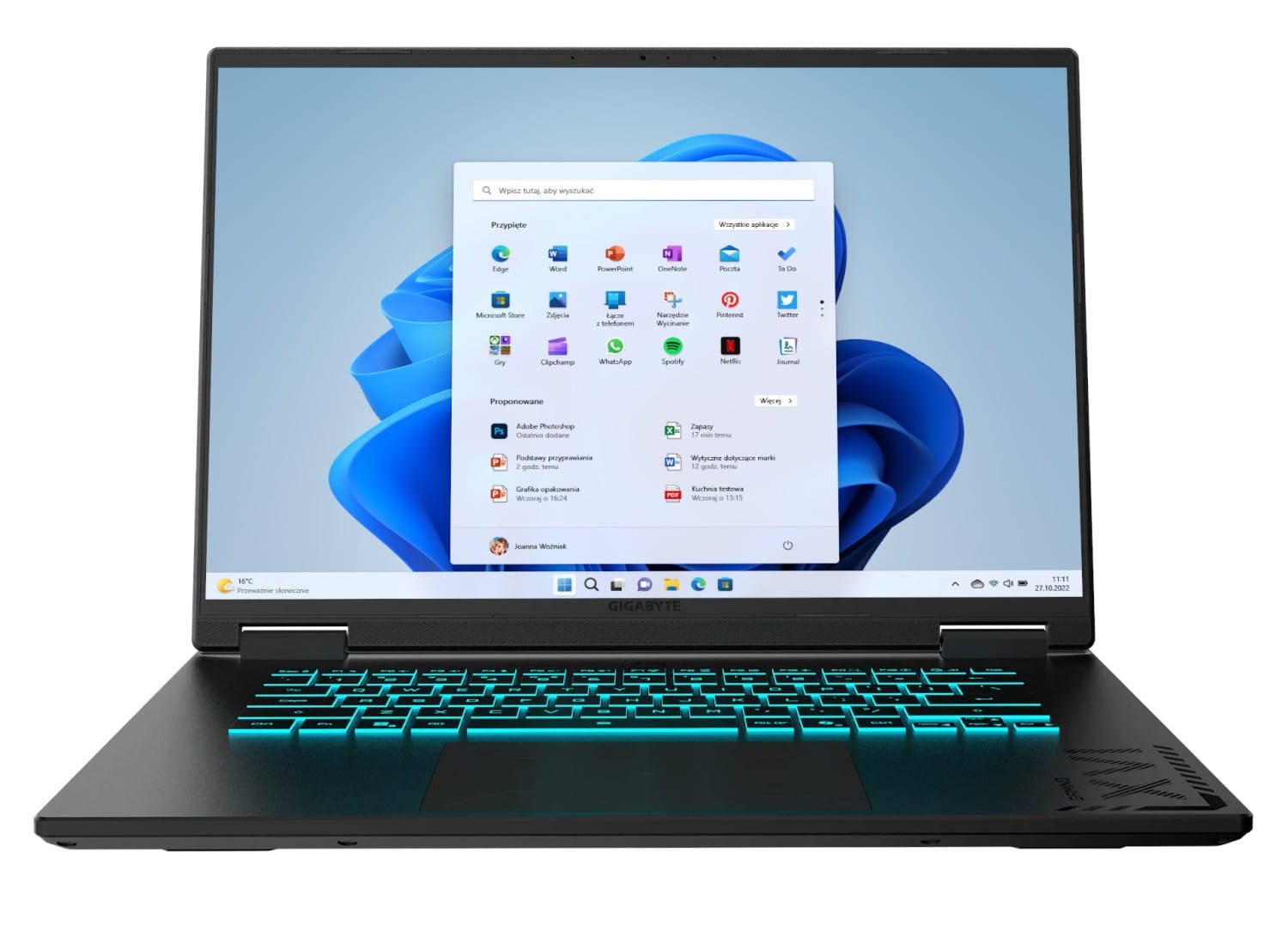 Gigabyte A16 - AMD Ryzen 7 260 | 16''-165Hz | 32GB | 2TB | W11H | RTX 5060