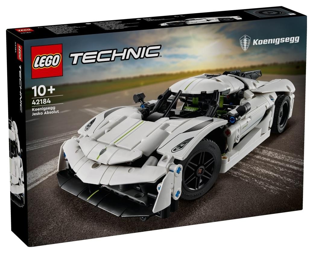 Klocki konstrukcyjne LEGO Technic 42184 Biały hipersamochód Koenigsegg Jesko Absolut