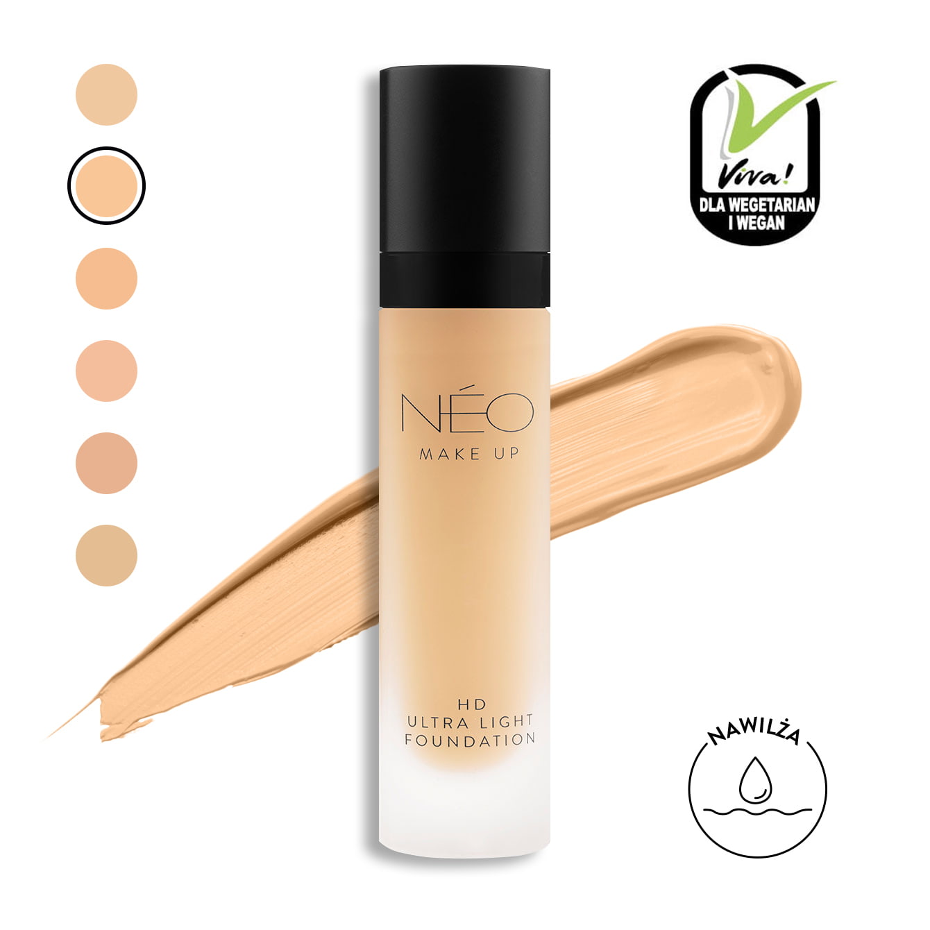 01 Podkład nawilżający HD Ultra Light Foundation 2 01 Podkład nawilżający HD Ultra Light Foundation