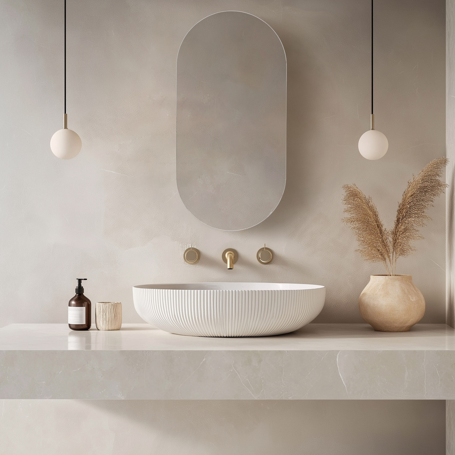 Lustro ścienne 40x120cm owalne bez ramy CLEAR