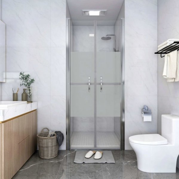 Drzwi prysznicowe, szkło częściowo mrożone, esg, 91x190 cm na raty