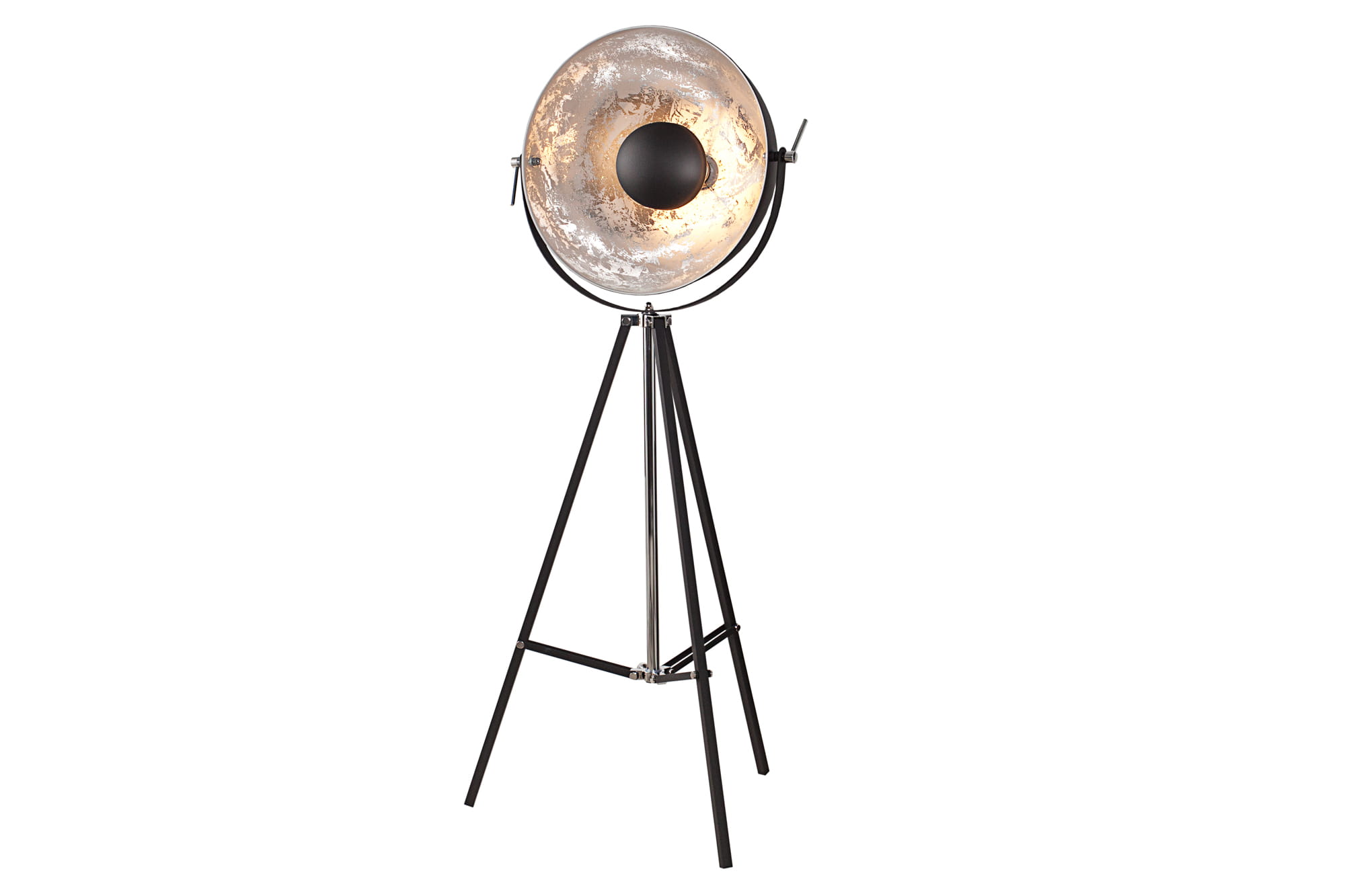 Lampa podłogowa Stan 160 cm srebrna - tytuł obrazka Lampa podłogowa Stan 160 cm srebrna