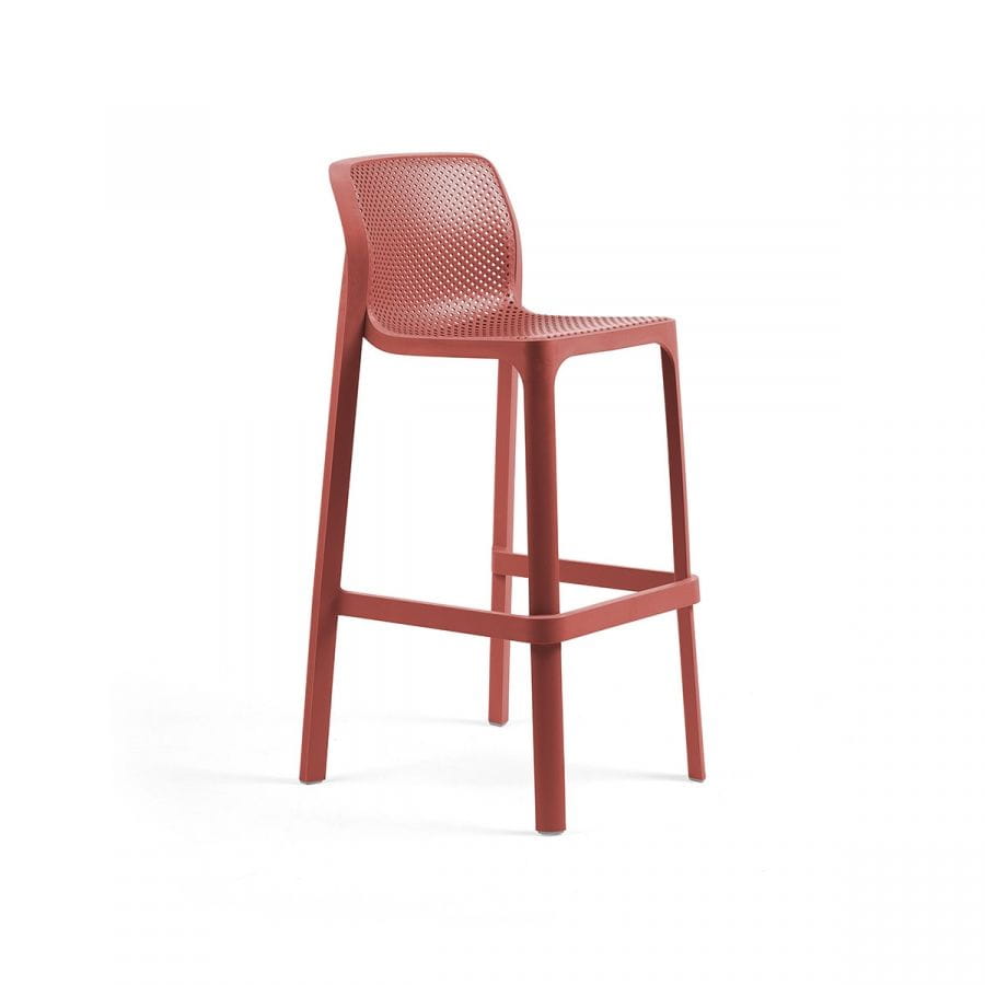 Nardi Hoker Net Stool koralowy - tytuł obrazka Nardi Hoker Net Stool koralowy
