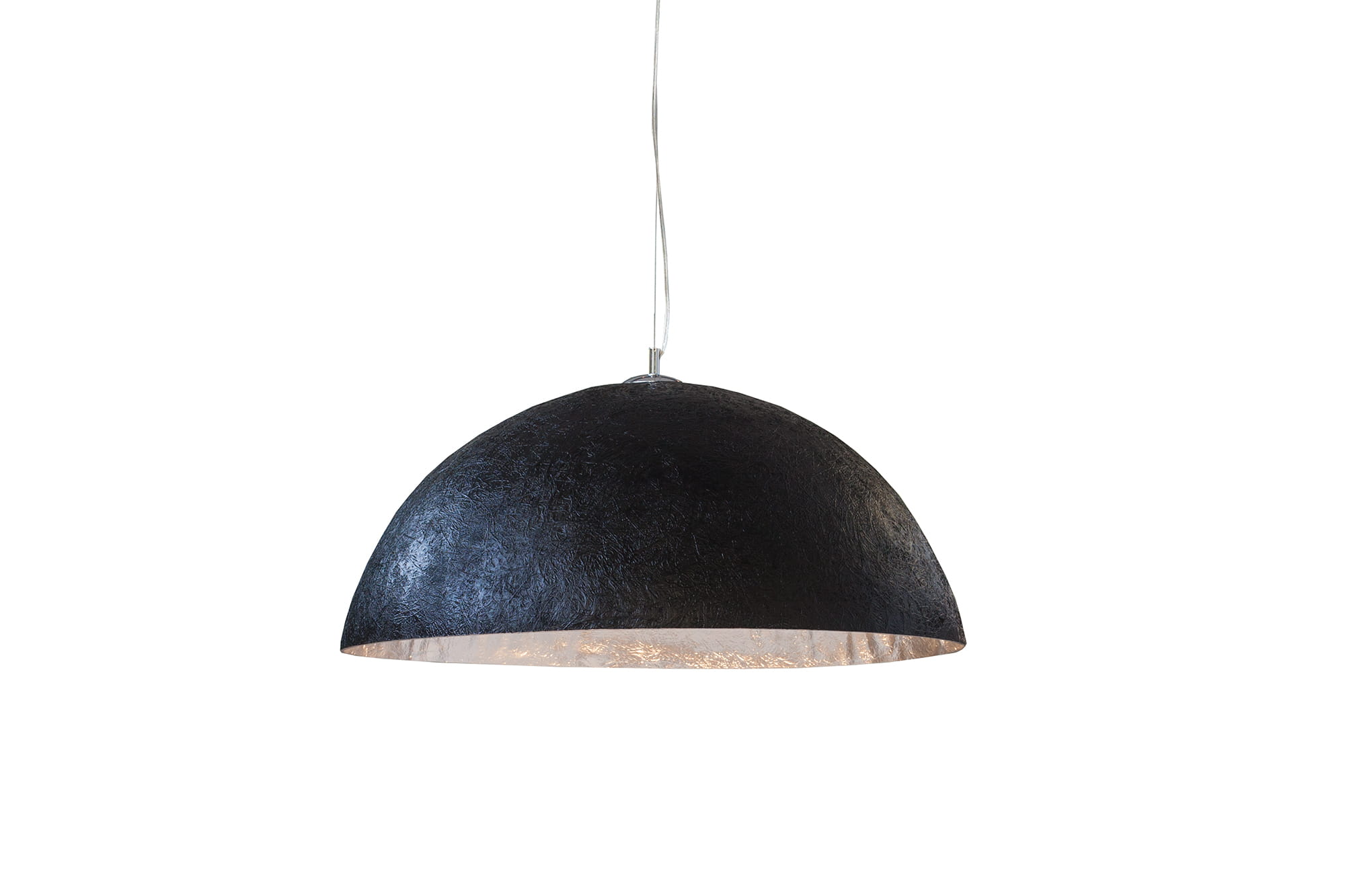 Lampa wisząca Sinus czarno-srebrna 50 cm - tytuł obrazka Lampa wisząca Sinus czarno-srebrna 50 cm