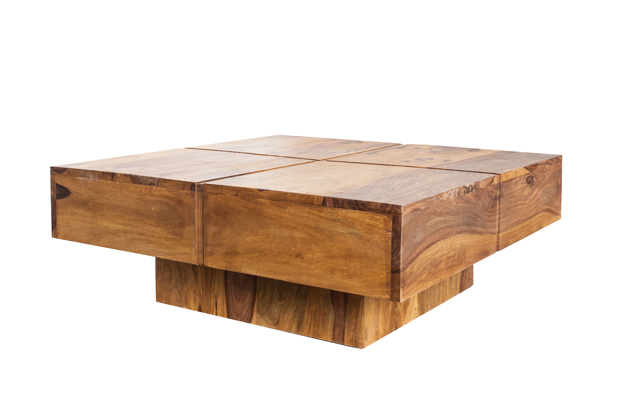 Stolik kawowy Volt 80cm Sheesham Invicta - tytuł obrazka Stolik kawowy Volt 80cm Sheesham Invicta