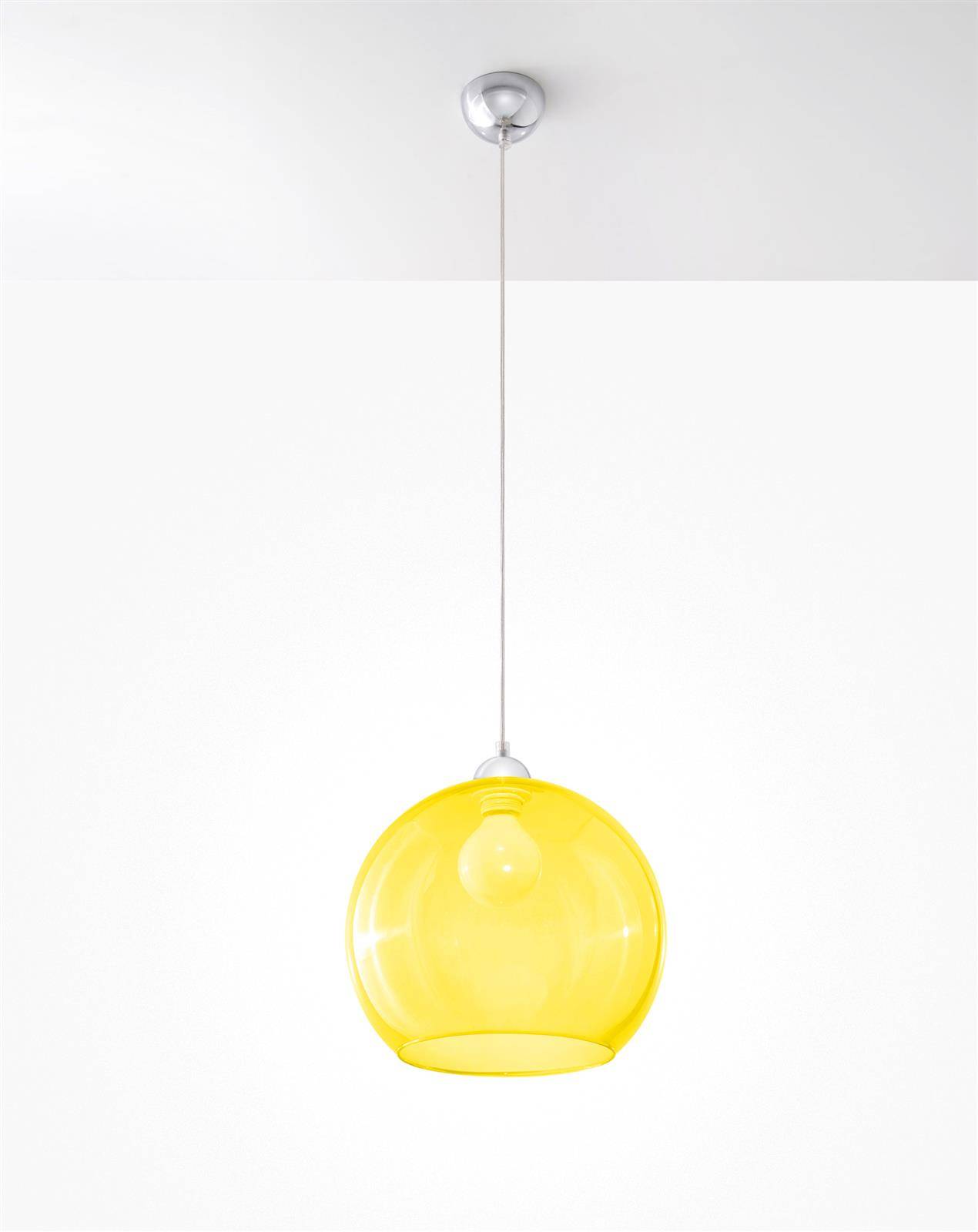 Lampa wisząca Ball żółta
