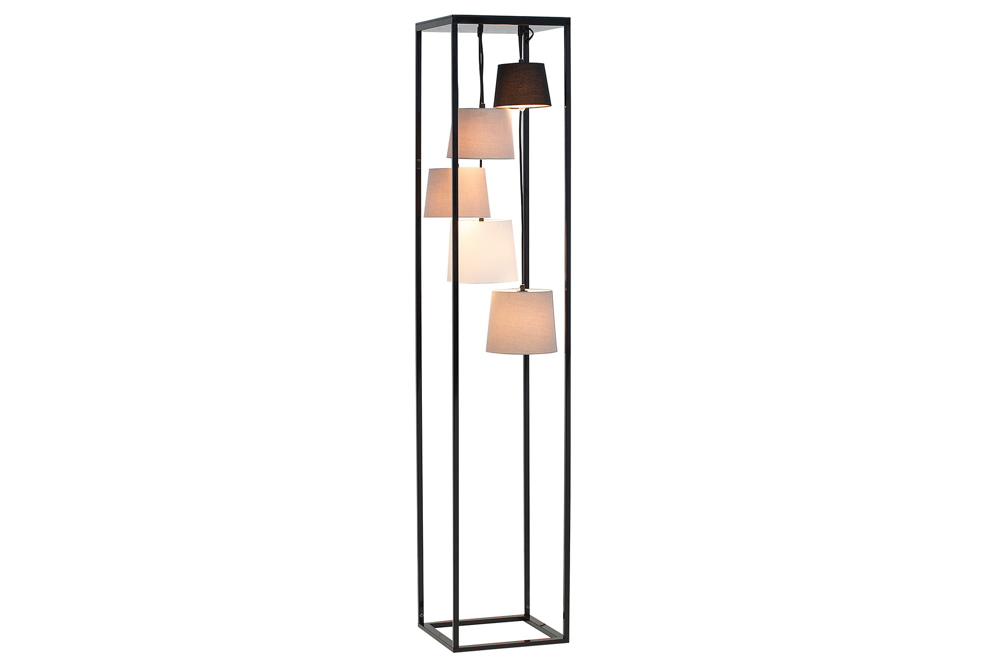Lampa podłogowa Floor 180 cm czarno-szara - tytuł obrazka Lampa podłogowa Floor 180 cm czarno-szara