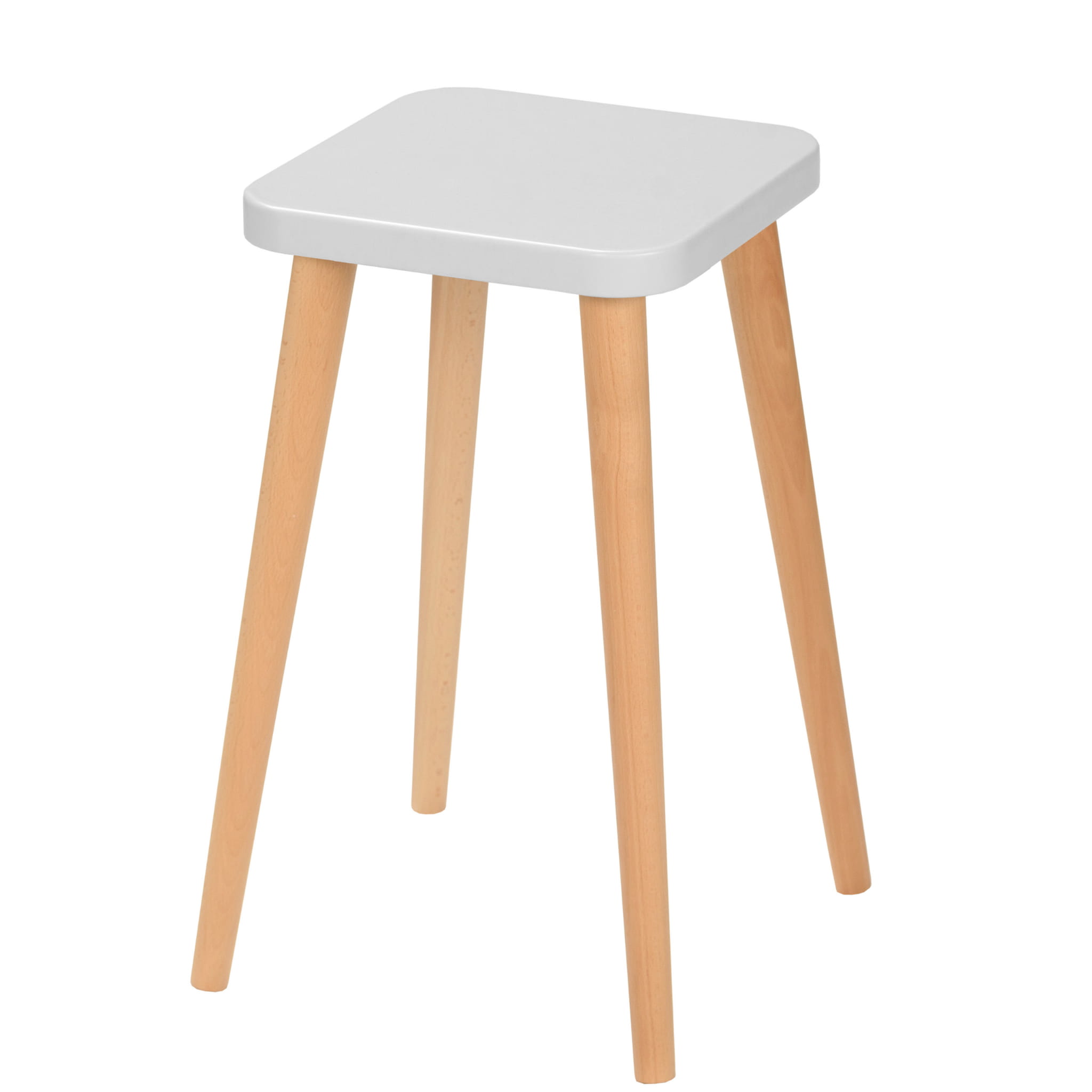 Taboret Gray Moon 30x30 cm bukowa noga - tytuł obrazka Taboret Gray Moon 30×30 cm bukowa noga