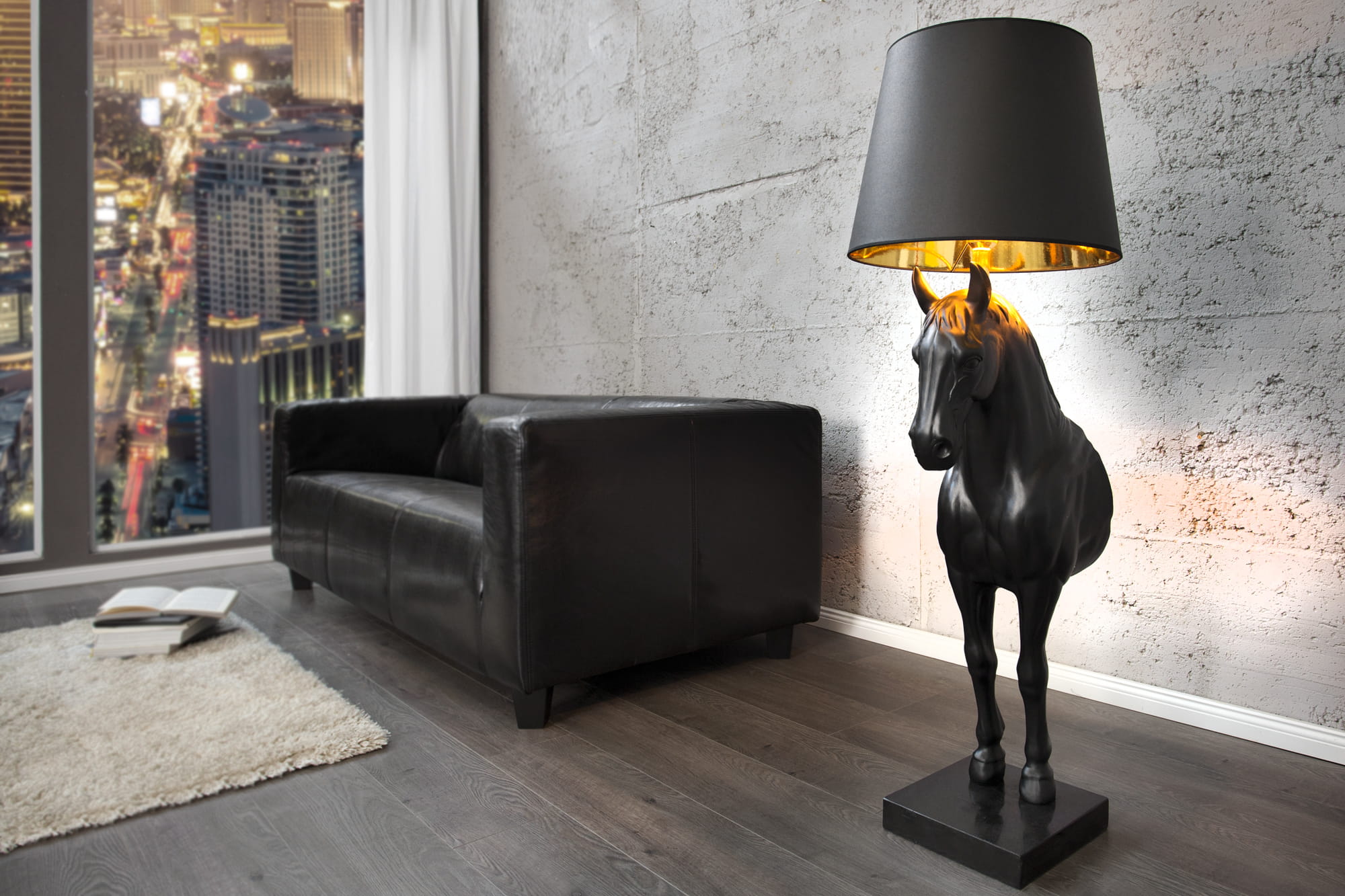 Lampa podłogowa Intense czarna - tytuł obrazka Lampa podłogowa Intense czarna
