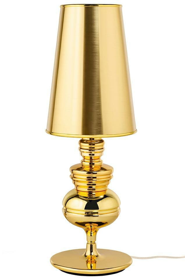 Lampa queen biurkowa złota na raty