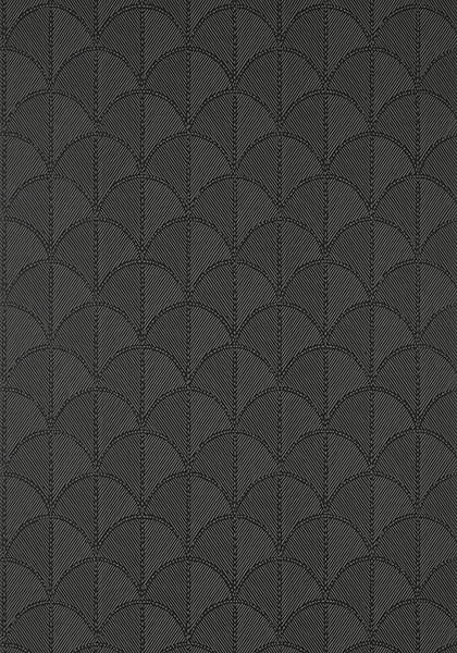 Tapeta Thibaut Anna French SETON SCALLOP Black - tytuł obrazka Tapeta Thibaut Anna French SETON SCALLOP Black