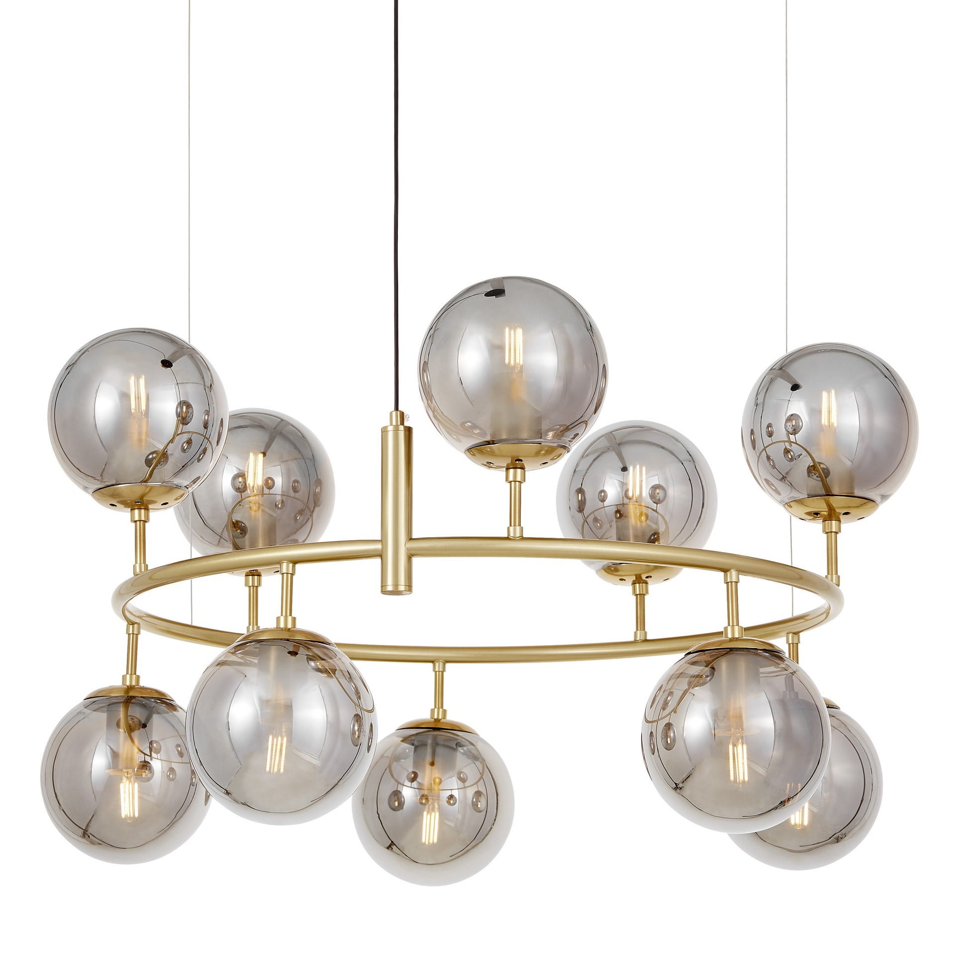 Lampa Sufitowa, Wisząca Cemon, Mosiężna 70x15x50cm