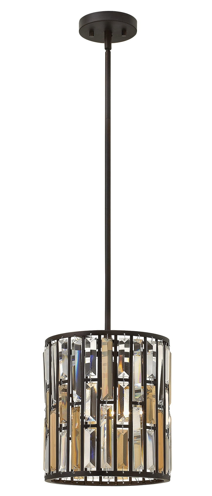 Lampa Sufitowa, Wisząca Gemma Mini Brąz, Kryształ 26x29,8cm - tytuł obrazka Lampa Sufitowa, Wisząca Gemma Mini Brąz, Kryształ 26×29,8cm