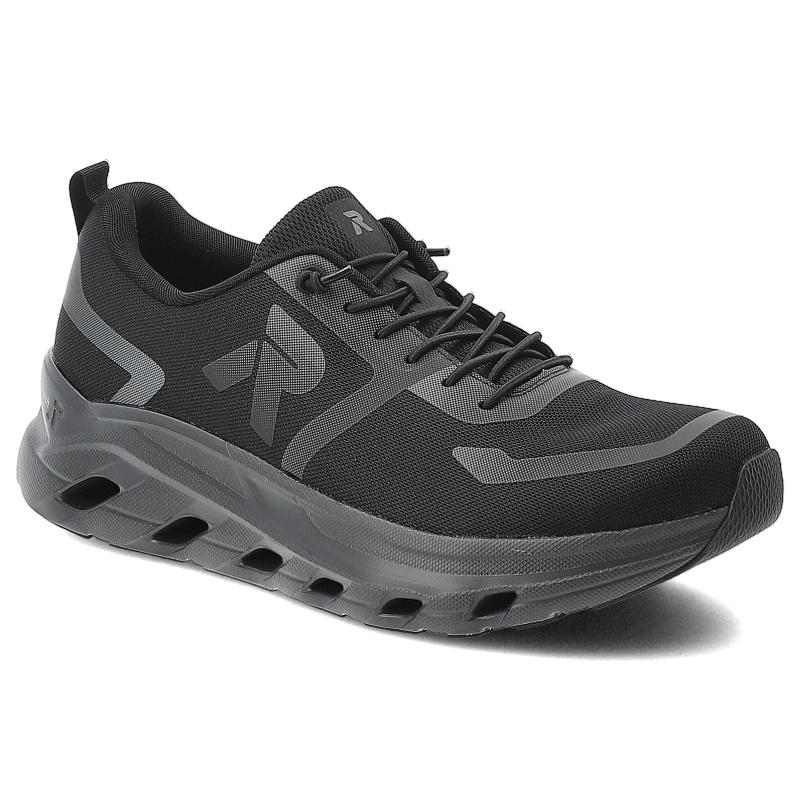 Sneakersy męskie Rieker, lekka konstrukcja z oddychającej tkaniny zapewniająca komfort na co dzień amortyzująca podeszwa...