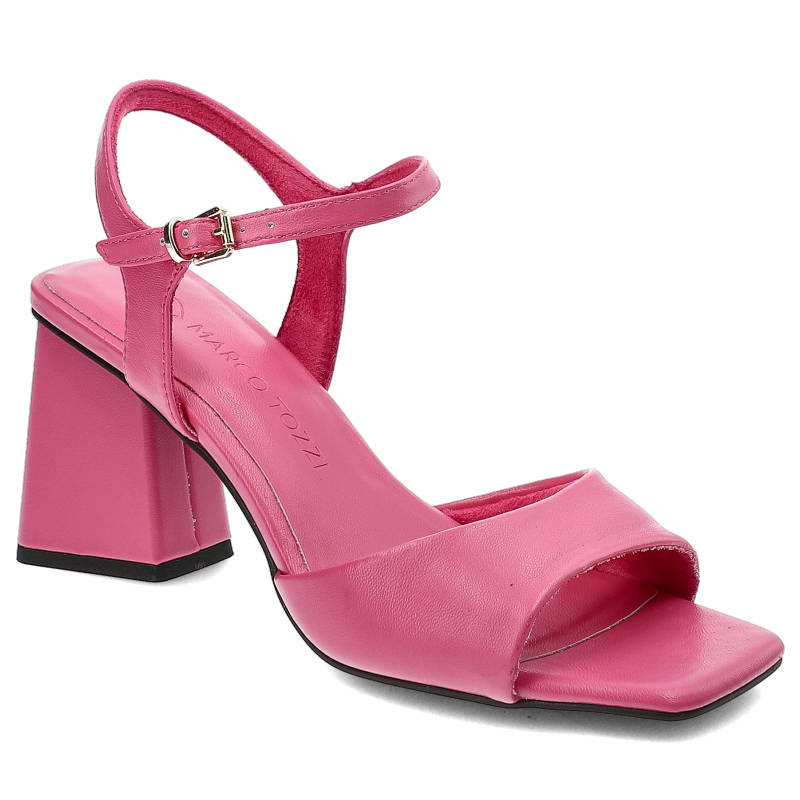 Różowe Sandały Marco Tozzi Stylowe Buty Damskie