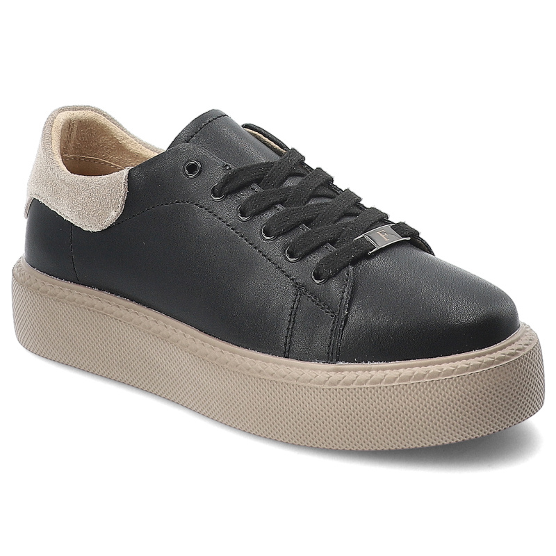 Sneakersy damskie Filippo, wykonane ze skóry naturalnej klasyczny sznurowany fason zaokrąglony nosek oraz modna podeszwa...