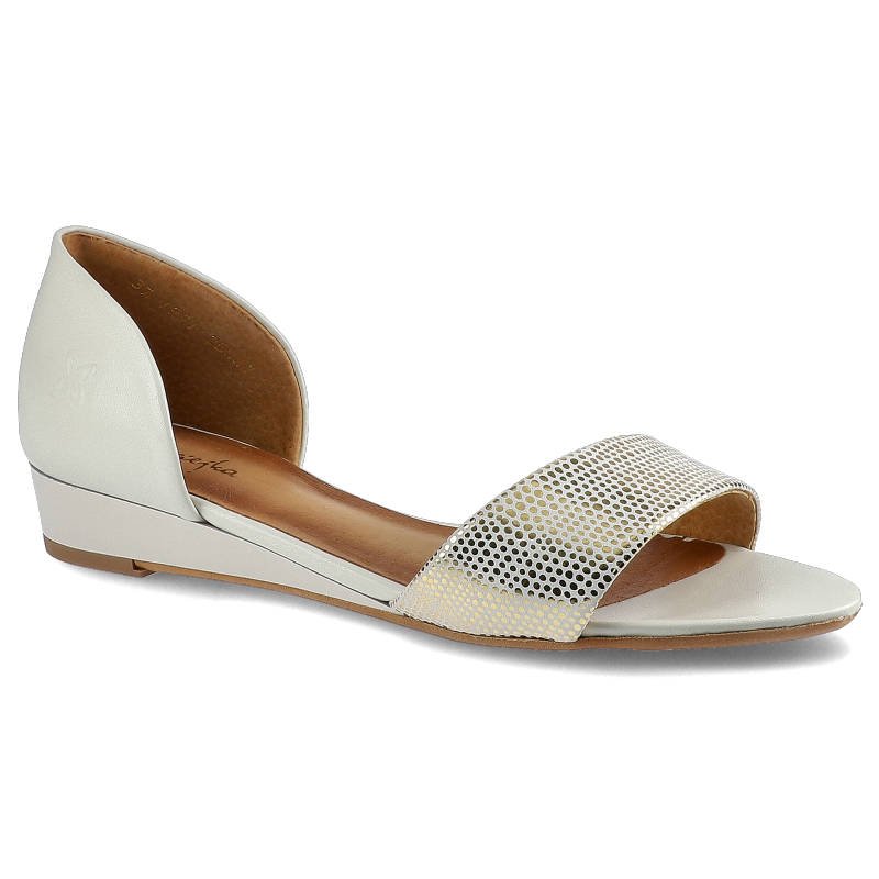 Złote Sandały Maciejka Eleganckie Buty Letnie rozmiar 36
