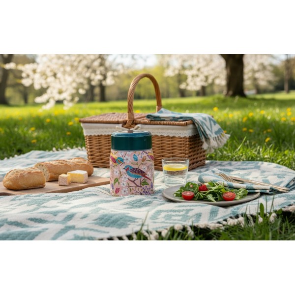 Termos obiadowy 0 5 L Ibili 721450R turkusowo-różowy