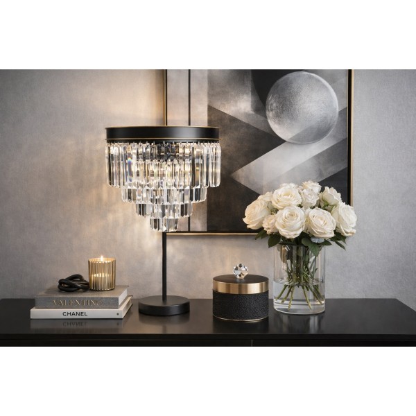 Lampa stołowa kryształowa Monk 33291/10