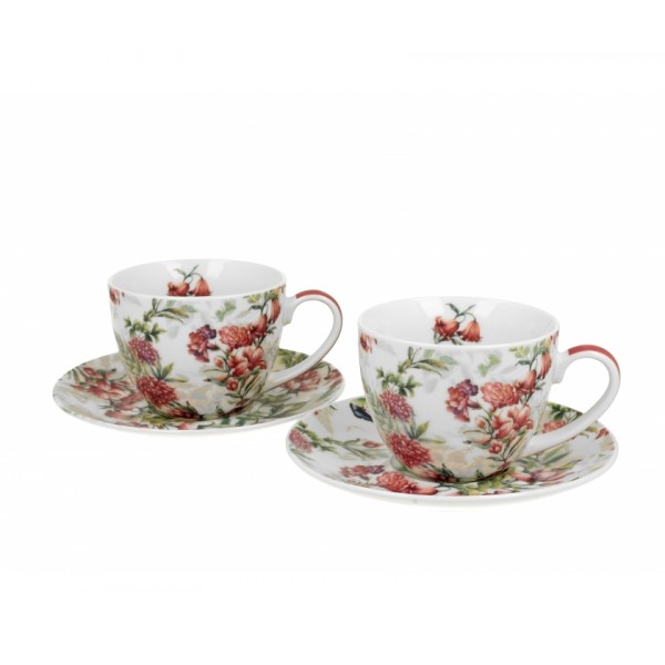 Komplet 2 filiżanek 250 ml + spodki Lucia