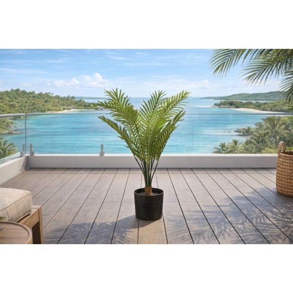 Sztuczna palma Areca 100 cm w czarnej donicy Art-Pol