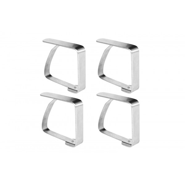 Klipsy do obrusu 4 szt. nierdzewne