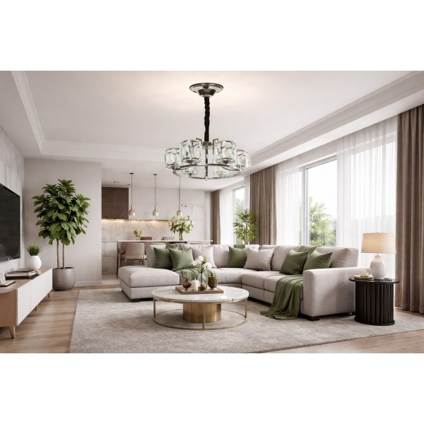 Lampa wisząca kryształowa Estrela 60158/6