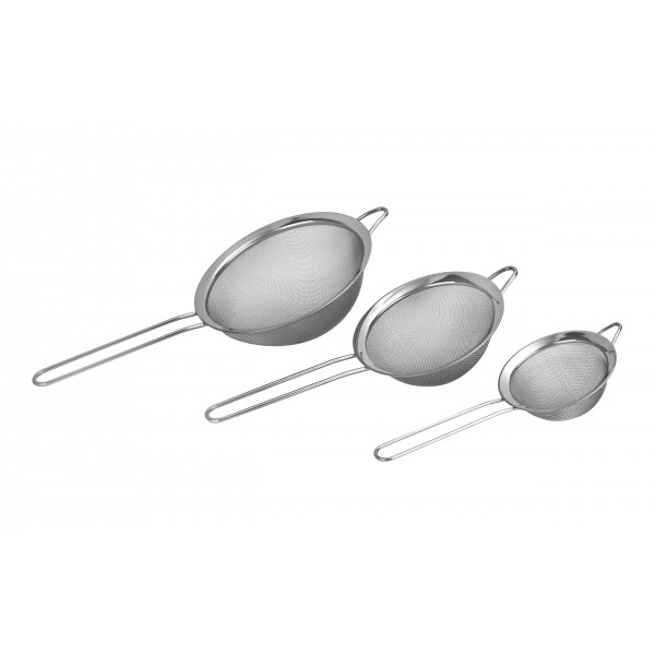 Zestaw 3 sitek cedzakowych Ø10/14/18 cm Kinghoff