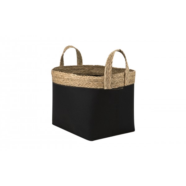 Kosz Bali Boho L czarny