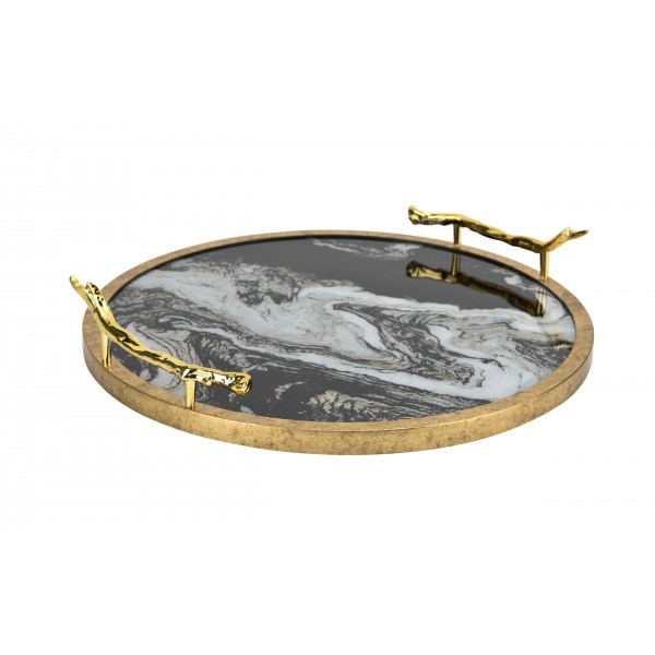 Taca dekoracyjna 38 5 cm Tulum