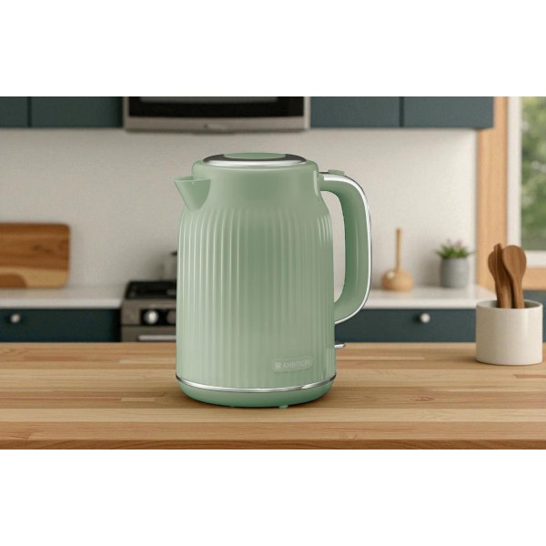 Czajnik elektryczny 1 7 L Vintage szałwiowy