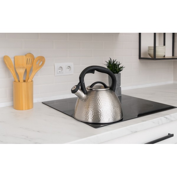 Czajnik tradycyjny z gwizdkiem Bubble 2 6 L stalowy AMBITION