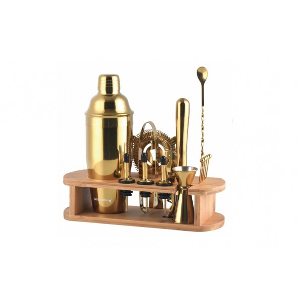 Zestaw przyborów barowych KB-7583 złoty kolor