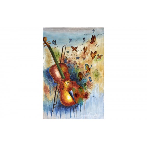 Obraz 100x150 cm Violin's Butterflies
