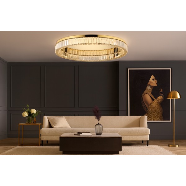 Plafon kryształowy SPARK TOP 80 DIMM gold 5786