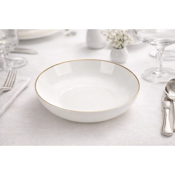 Talerz głęboki 20 cm Bella Złota Linia