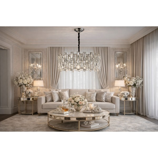 Lampa wisząca kryształowa Jewel Chrome 60215/10