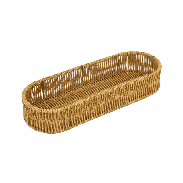 Koszyk owalny 31x11 5x6 cm jasny brąz 7773