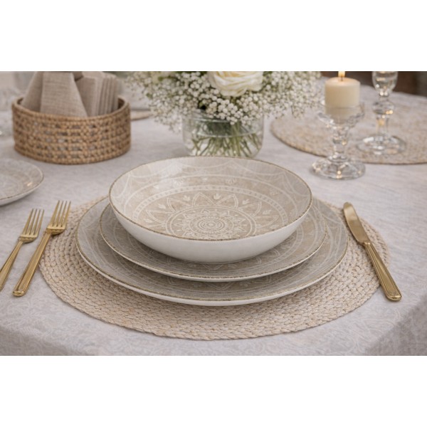 Komplet talerzy dla 6 osób 18 el. Roma/Boss 9230 Mandala