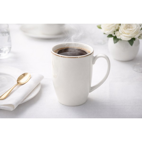 Kubek porcelanowy 400 ml Bella Złota Linia