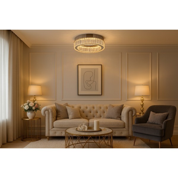 Plafon kryształowy SPARK TOP 40 DIMM 5783 chrom