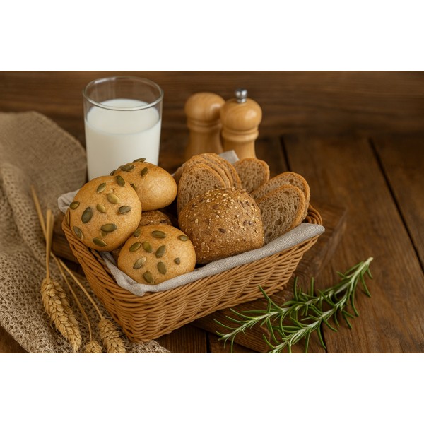 Koszyk pleciony 22x15 5x7 cm jasny brąz 7803