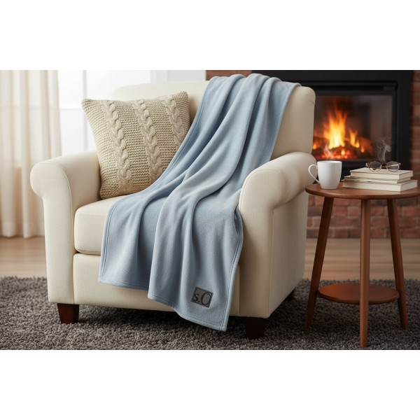 Koc 150x200 cm Kuschelsoft 3638-610 niebieski