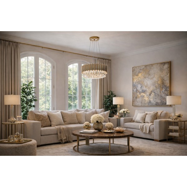 Lampa wisząca kryształowa Gold Stic 60181/13