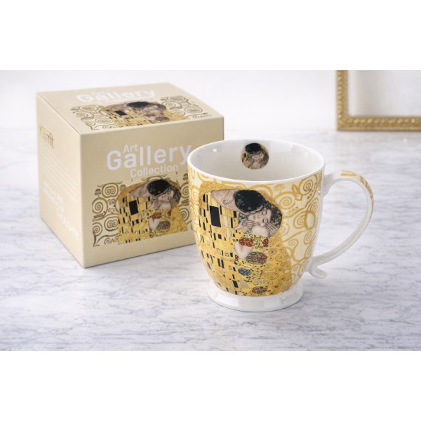 Kubek porcelanowy 480 ml The Kiss Ecru